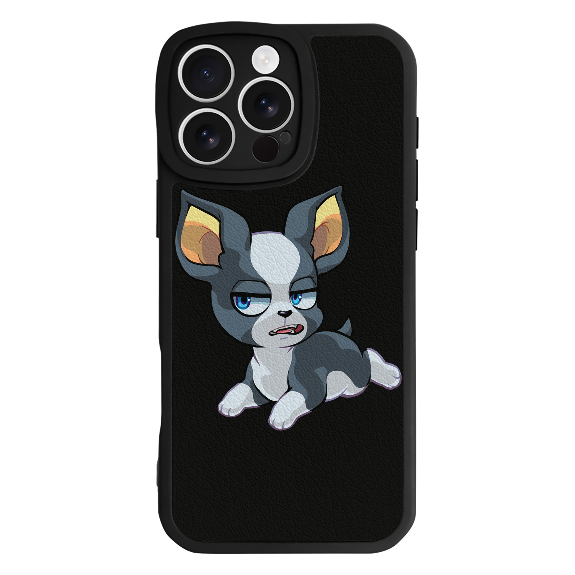 （画像用） ジョジョの奇妙な冒険 イギー JoJo's Bizarre Adventure Iggy 【iPhone 16シリーズ対応】シリコンスマホケース（レザー調） 材質：シリコン